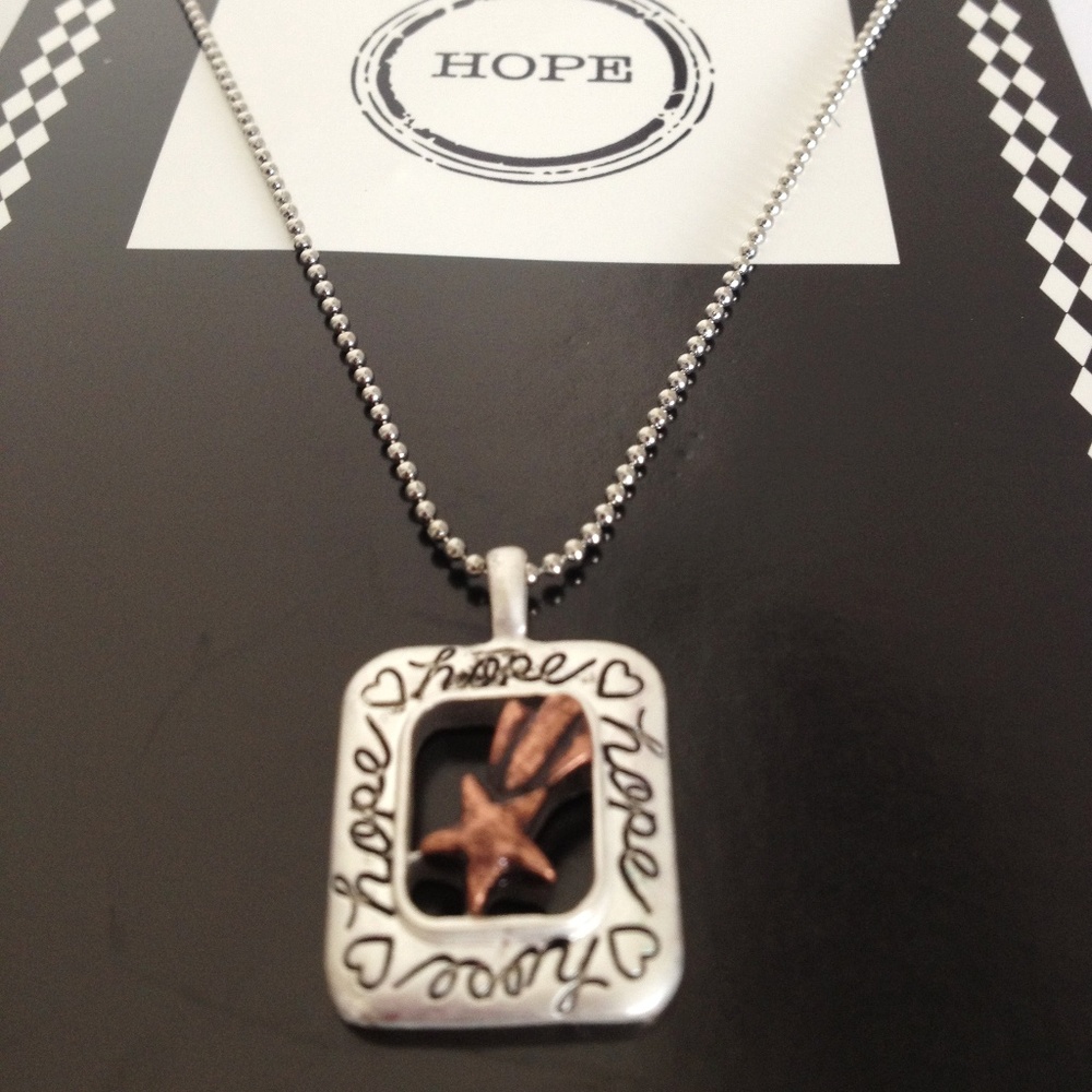 "HOPE" Inspirational CHARM Pendant NECKLACE